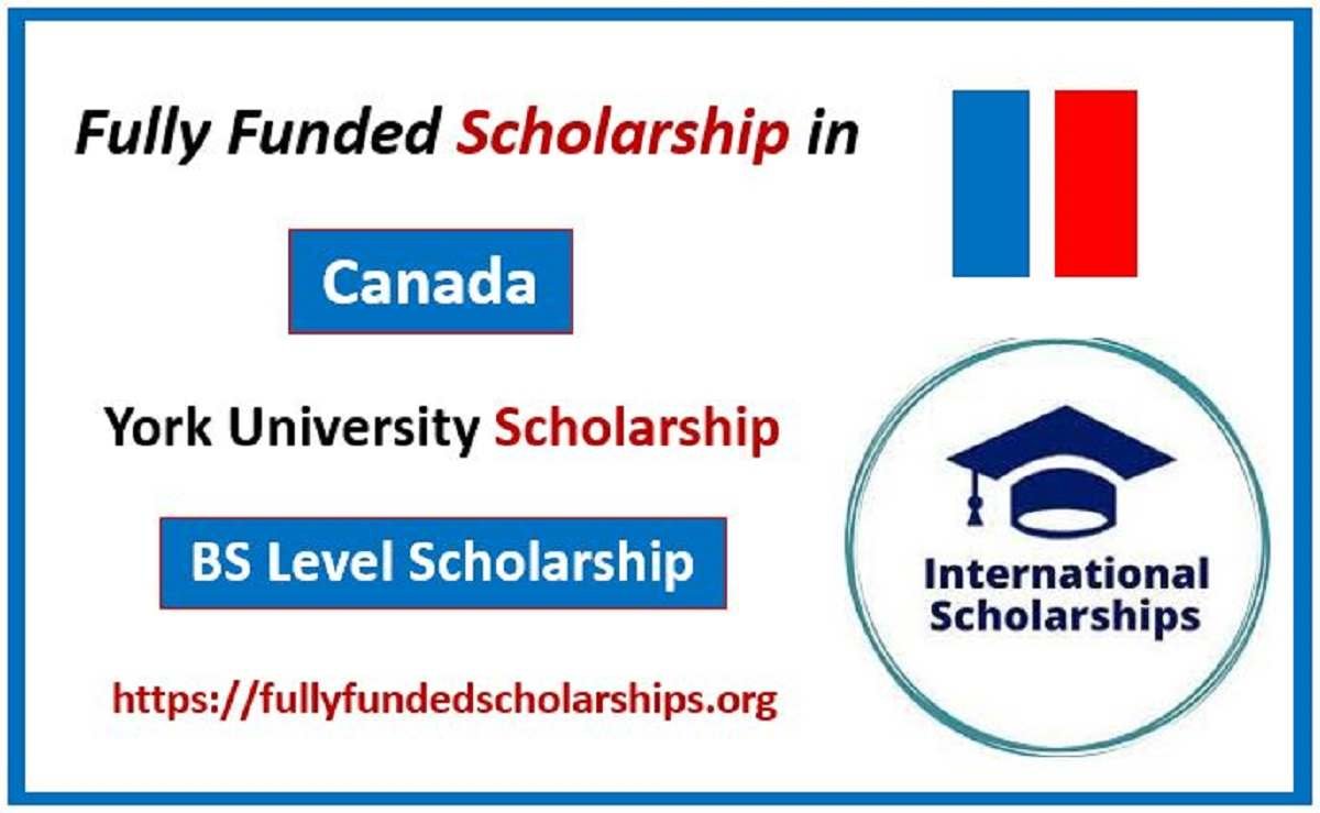 York University Fully Funded Scholarship for 2024